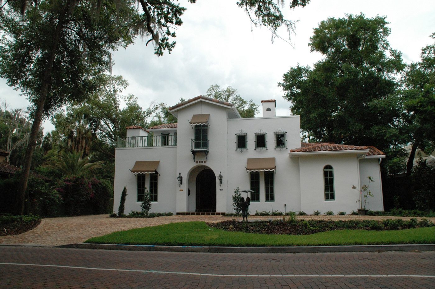 Custom Spanish-style home built by Petretti Development